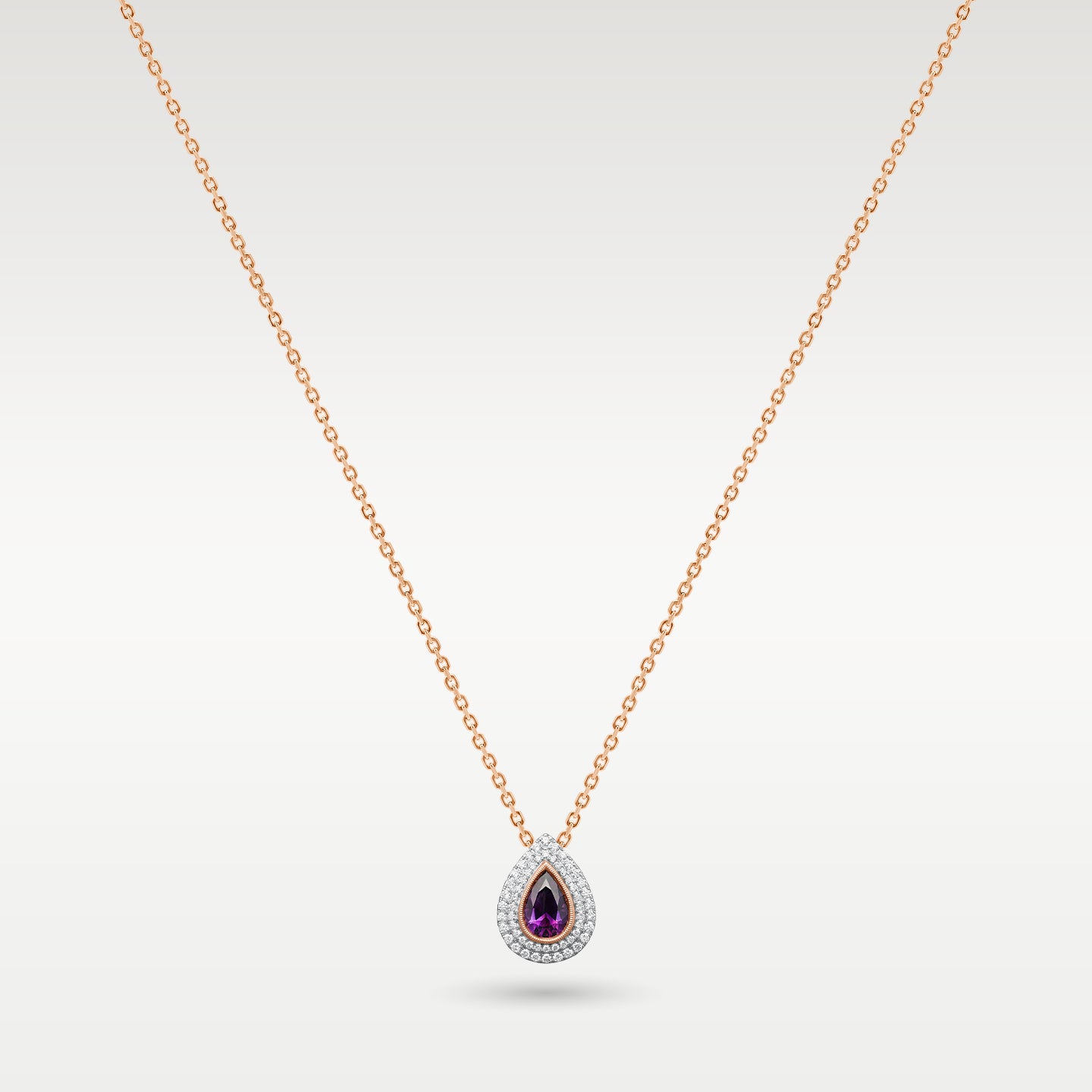 14k Rose Gold 1.06 CT Diamond Pendant | Jewelry Store Frisco, Texas