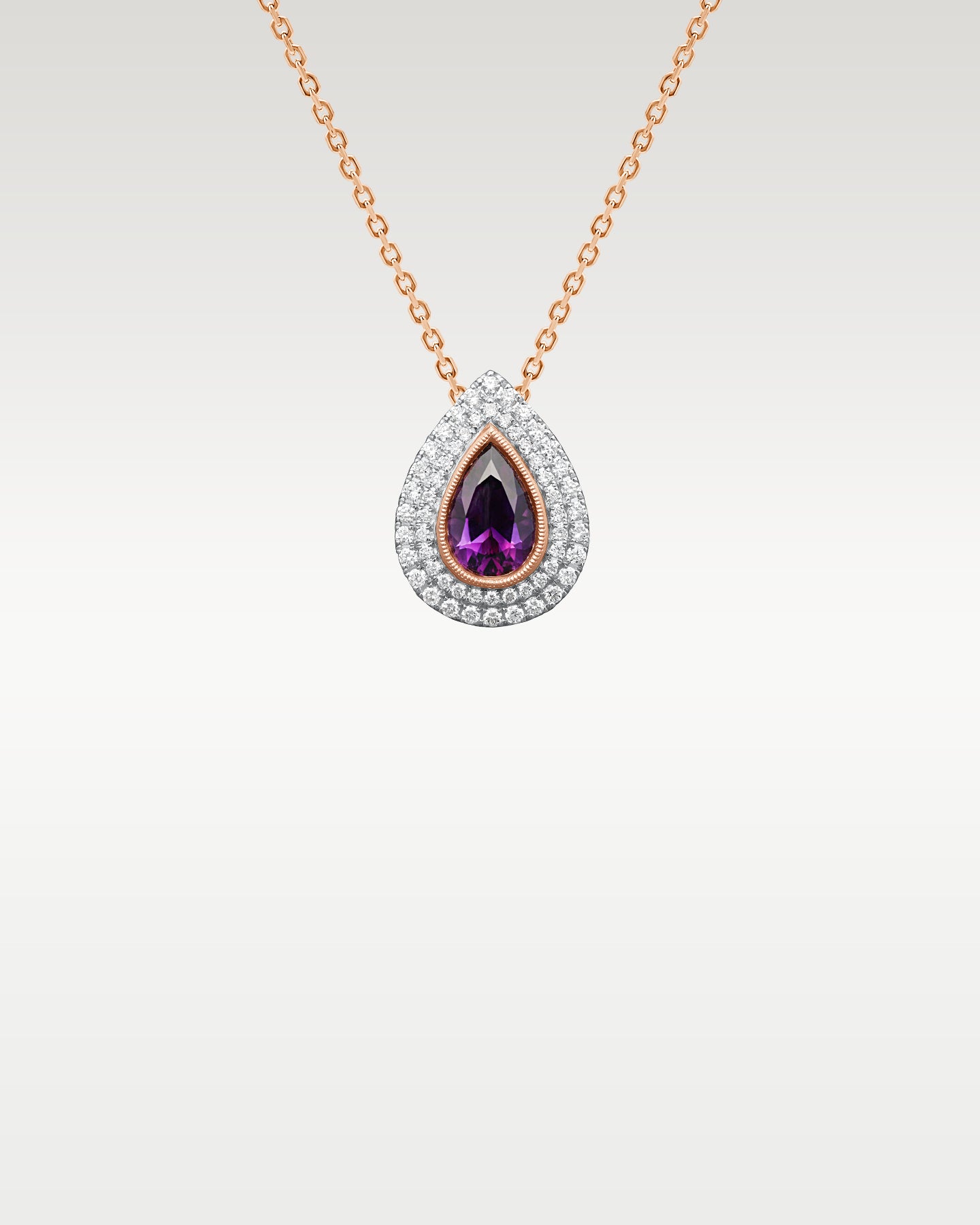 14k Rose Gold 1.06 CT Diamond Pendant | Jewelry Store Frisco, Texas