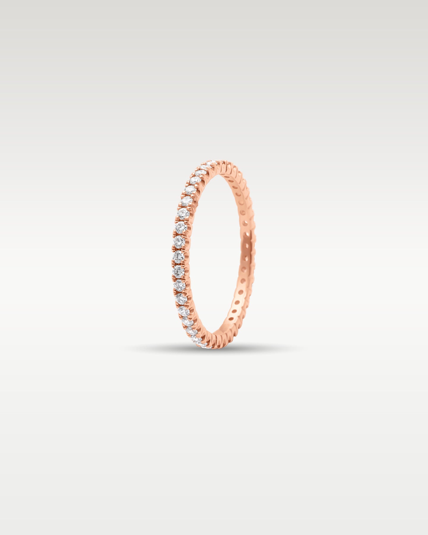 14k Rose Gold Diamond Eternity Band | Noah's Fine Jewelry Frisco, TX