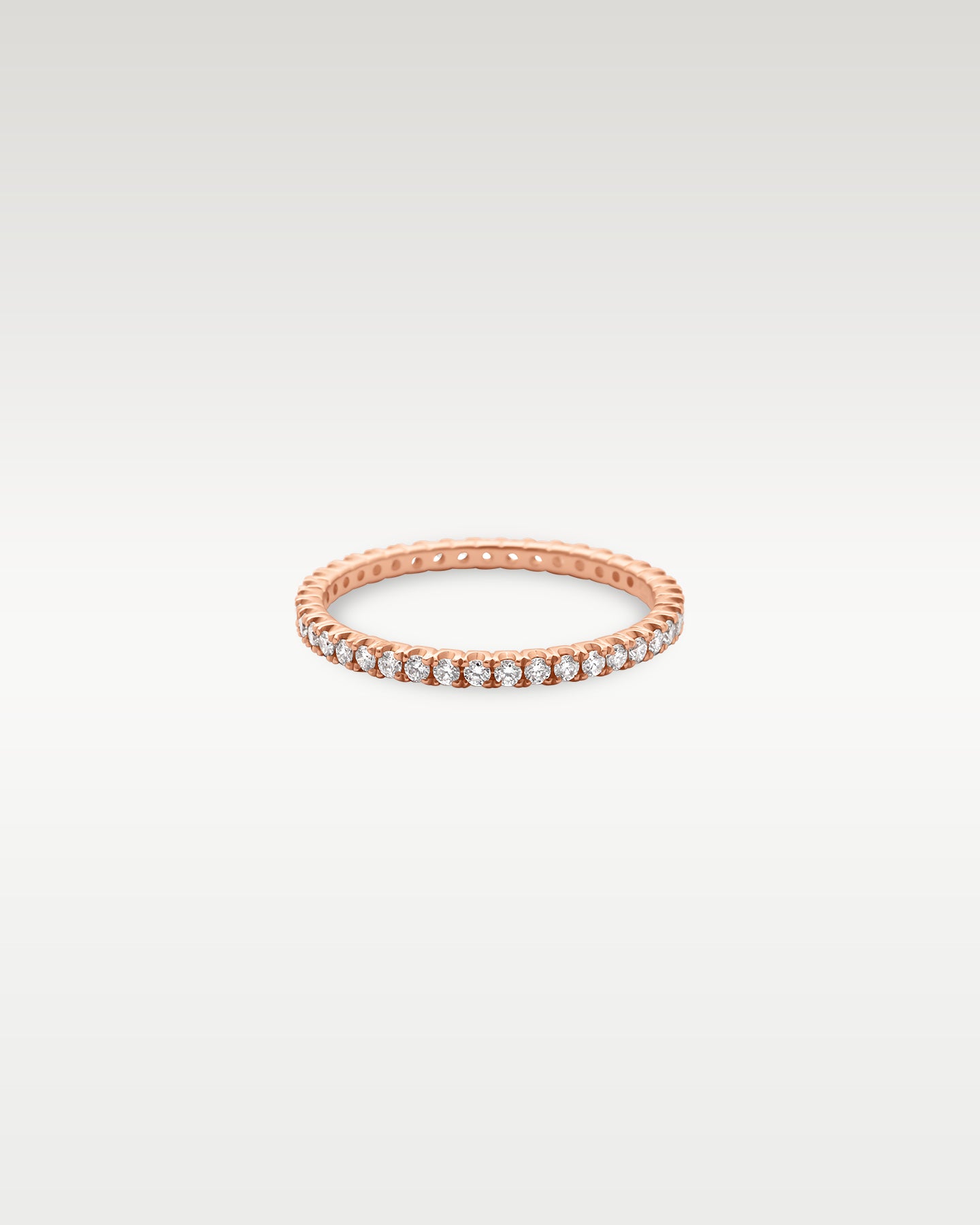 14k Rose Gold Diamond Eternity Band | Noah's Fine Jewelry Frisco, TX