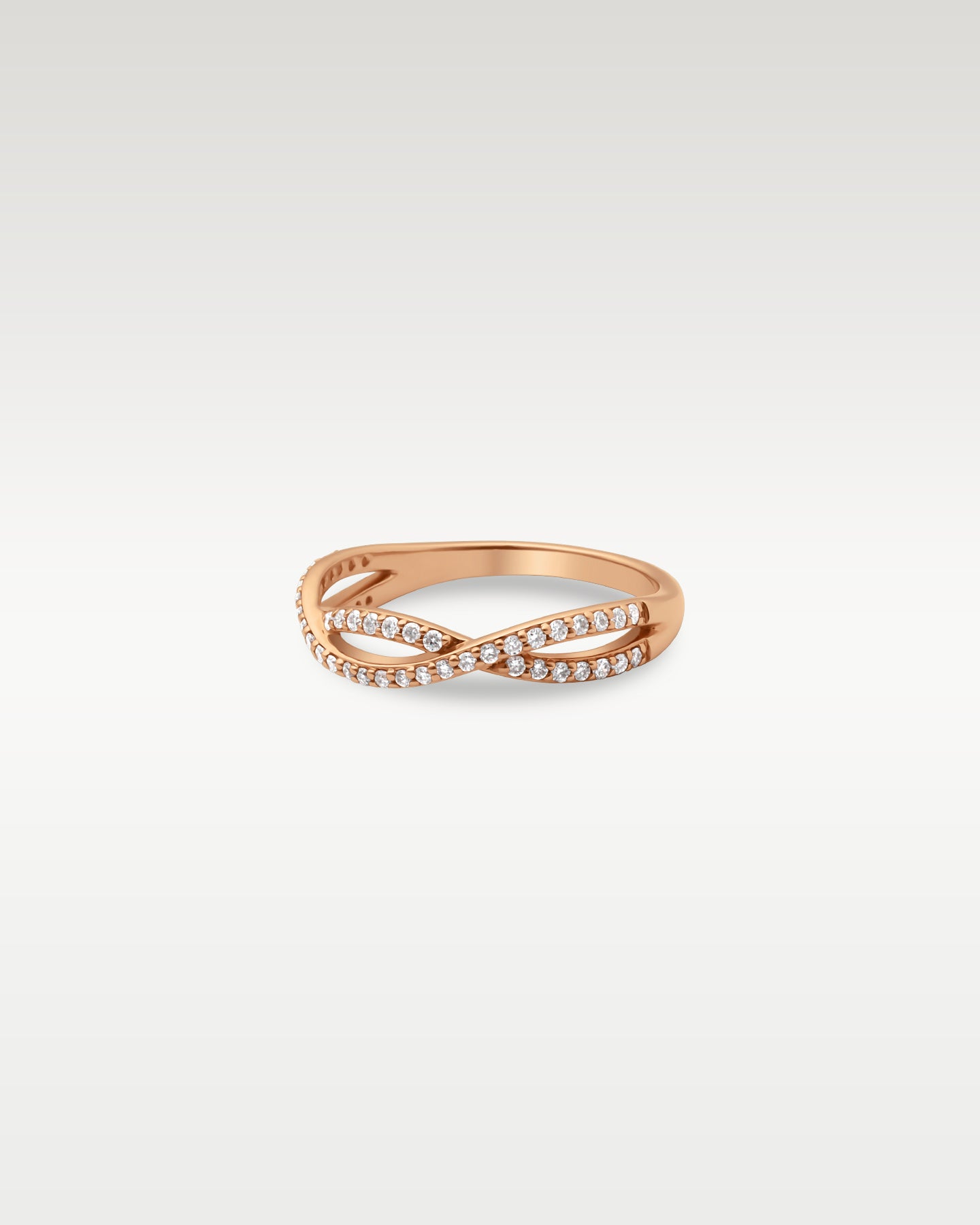 14k Rose Gold Estenza Infinity Band | Noah's Fine Jewelry Frisco, TX