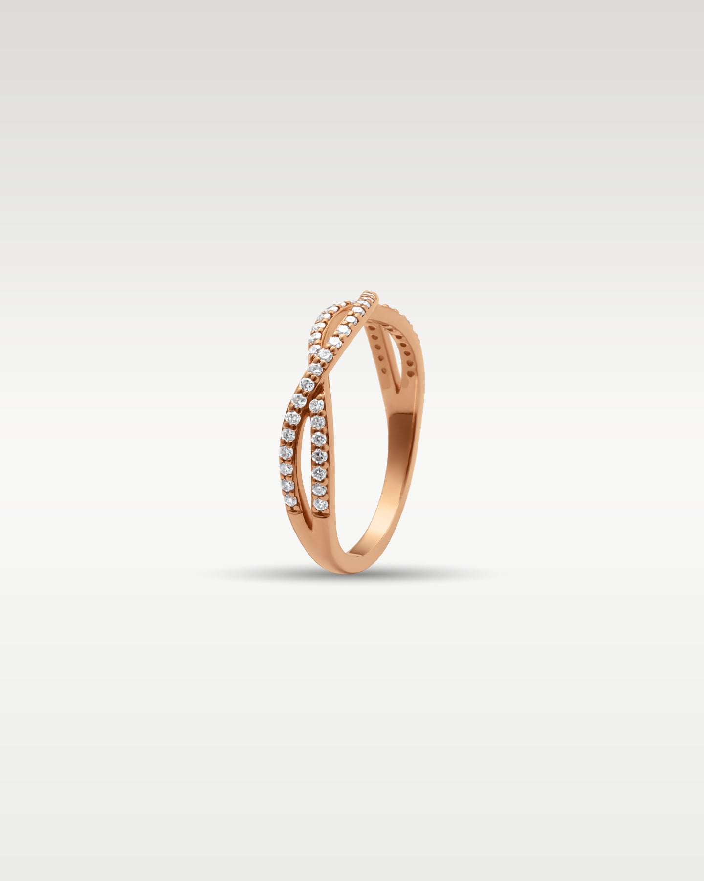14k Rose Gold Estenza Infinity Band | Noah's Fine Jewelry Frisco, TX