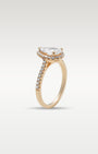 Rose Gold Pear Shaped Diamond Engagement Ring | Noah's Fine Watches and Jewelry