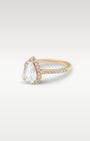 Rose Gold Pear Shaped Diamond Engagement Ring | Noah's Fine Watches and Jewelry