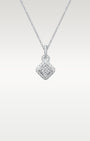 14k White Gold Cluster Pendant | Frisco, Texas Jewelry Store