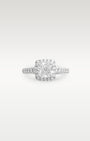White Gold Cushion Shaped Diamond Engagement Ring | Noah's Fine Jewelry and Watches