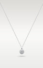 14k White Gold Diamond Cluster Pendant