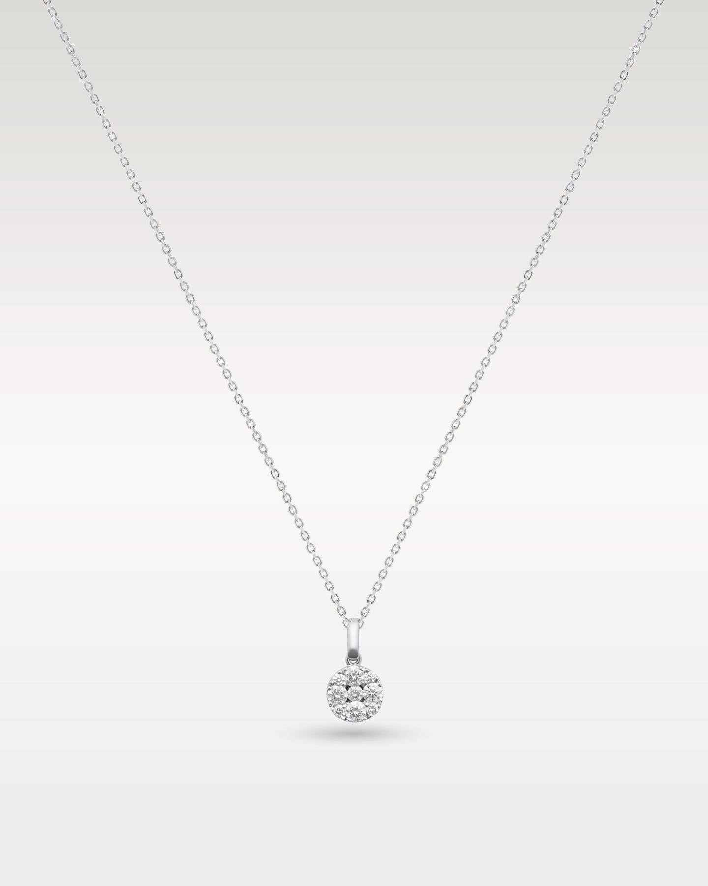 14k White Gold Diamond Pendant Necklace | Noah's Fine Jewelry DFW, Texas