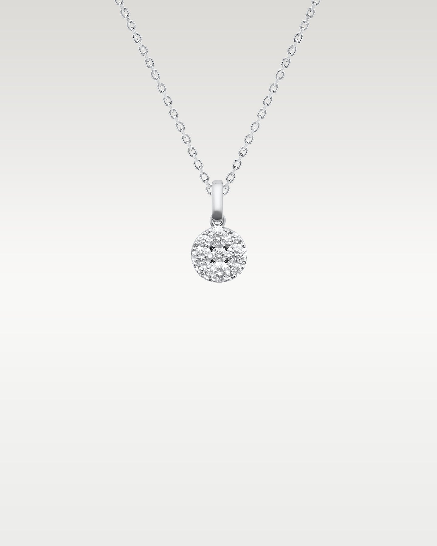 14k White Gold Diamond Pendant Necklace | Noah's Fine Jewelry DFW, Texas