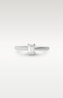 White Gold Emerald Cut Diamond Engagement Ring | Noah's Fine Jewelry and Watches