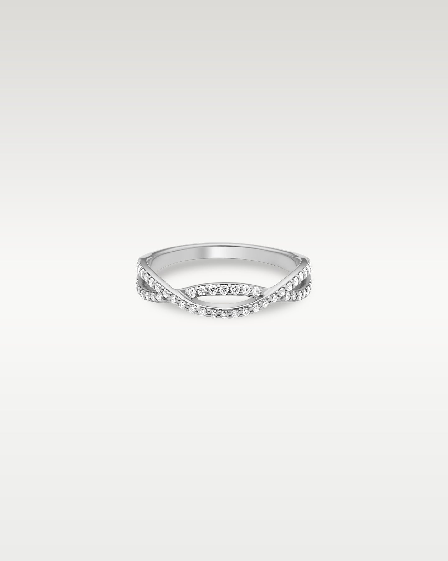 14k White Gold Estenza Infinity Band | Noah's Fine Jewelry Dallas, TX