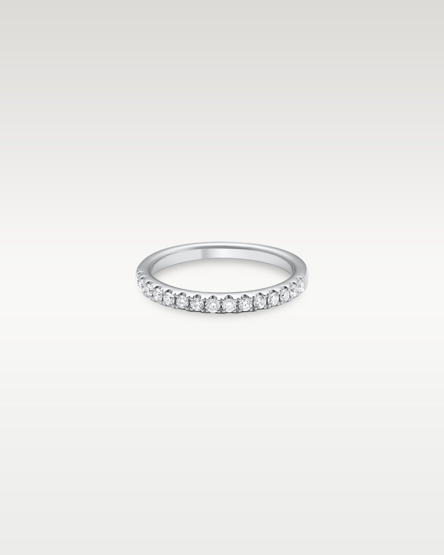 White Gold Half Coverage Diamond Band | Noah's Fine Jewelry Frisco, TX