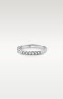 White Gold Half Coverage Pavé Diamond Band | Noah's Fine Jewelry Texas