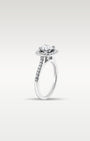 White Gold Round Cushion Halo Diamond Engagement Ring | Noah’s Fine Jewelry Dallas