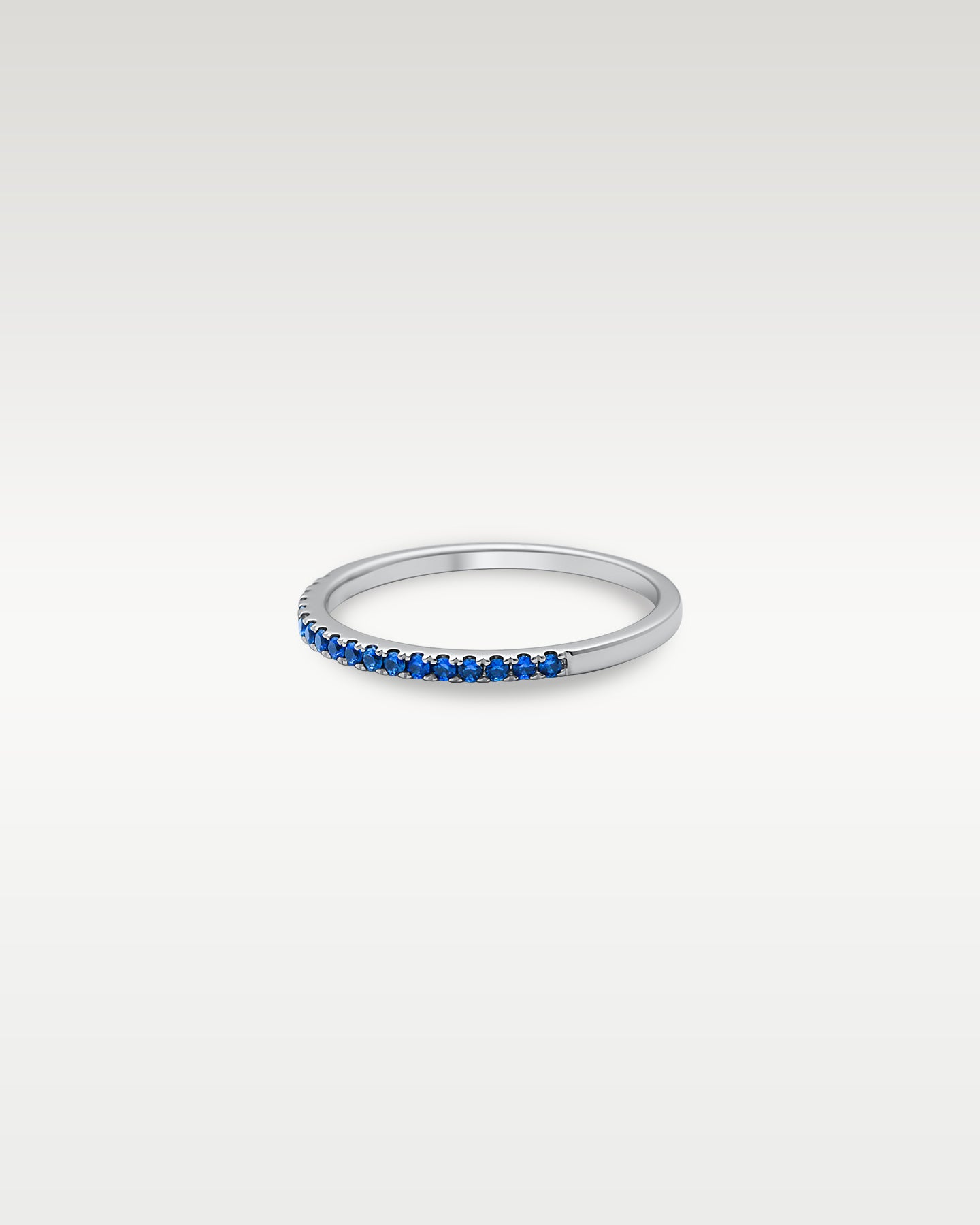 14k White Gold Sapphire Band | Noah's Fine Jewelry Frisco, TX