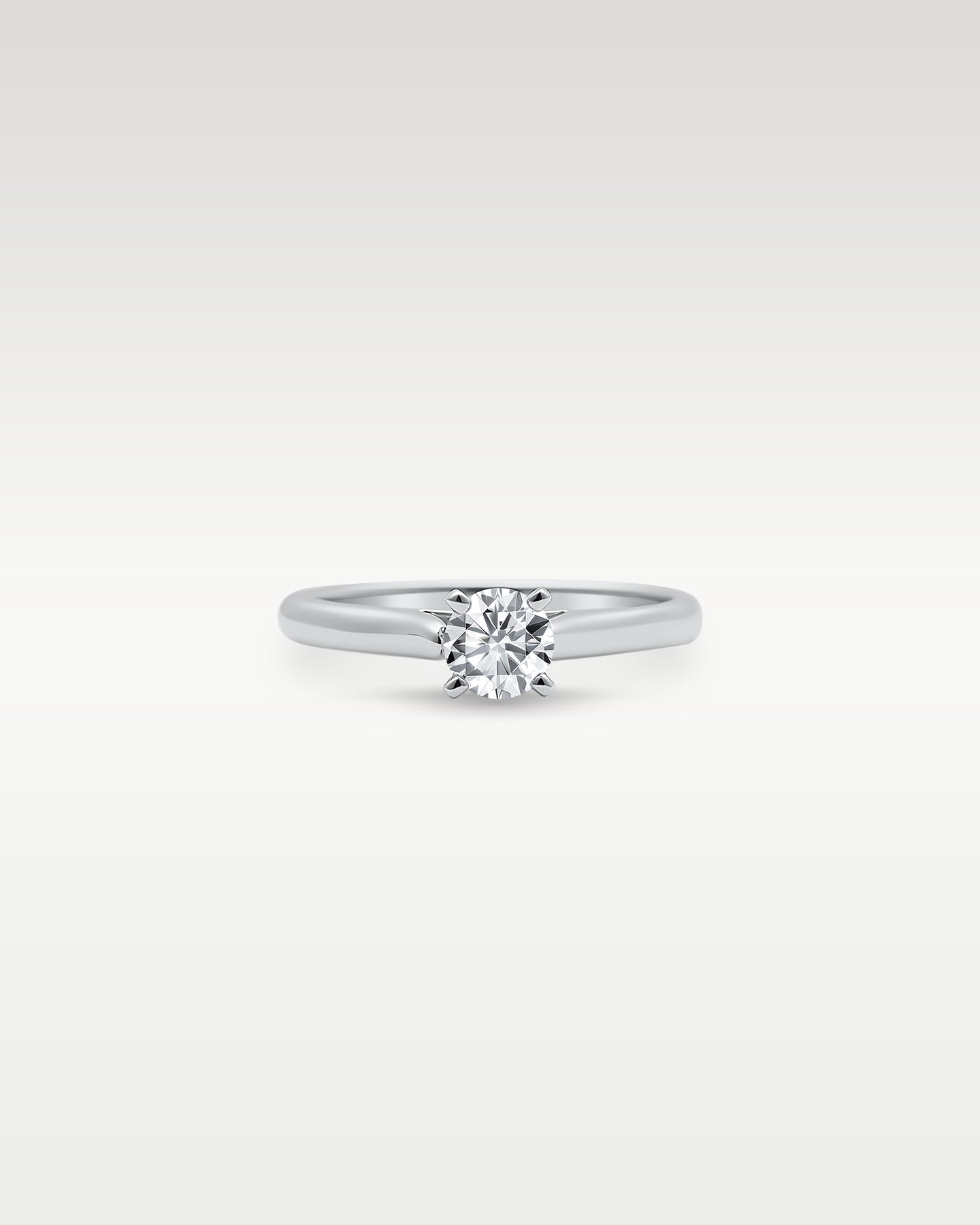 14k White Gold Diamond Solitaire Ring | Noah's Fine Jewelry DFW, Texas