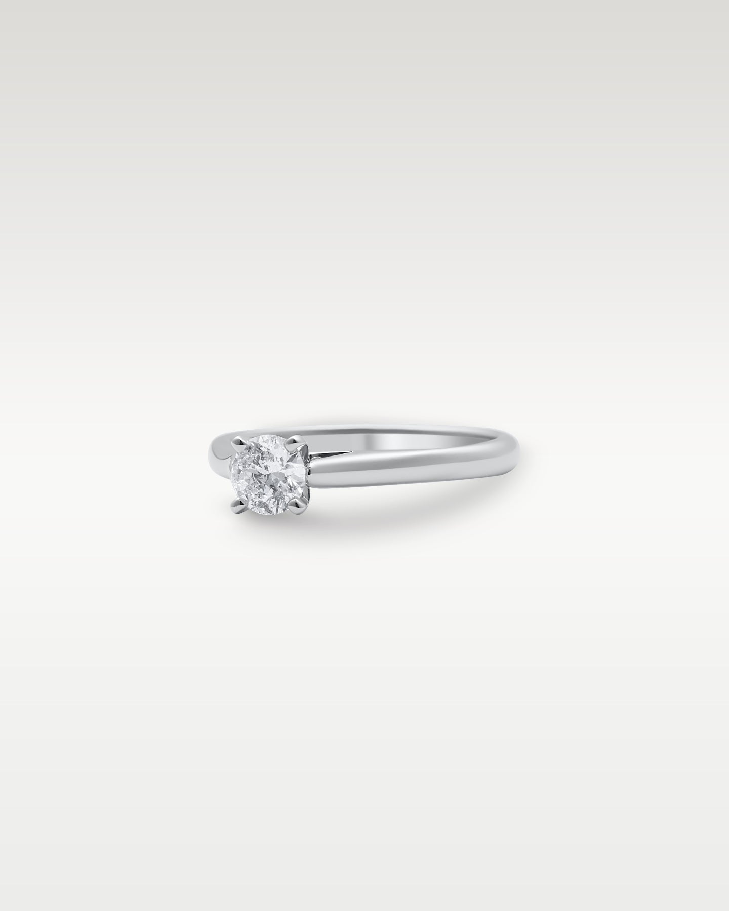 14k White Gold Diamond Solitaire Ring | Noah's Fine Jewelry DFW, Texas