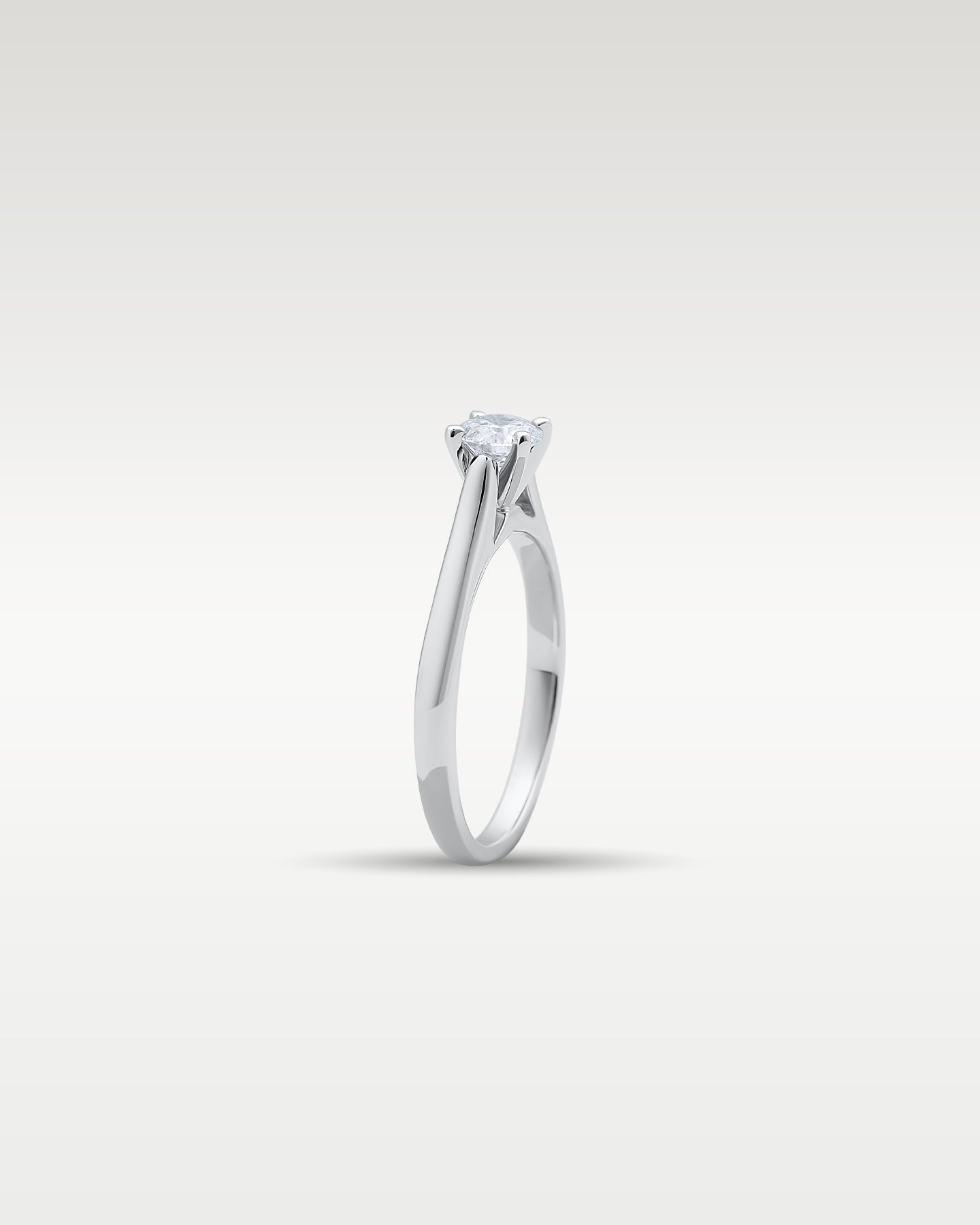 14k White Gold Diamond Solitaire Ring | Noah's Fine Jewelry DFW, Texas