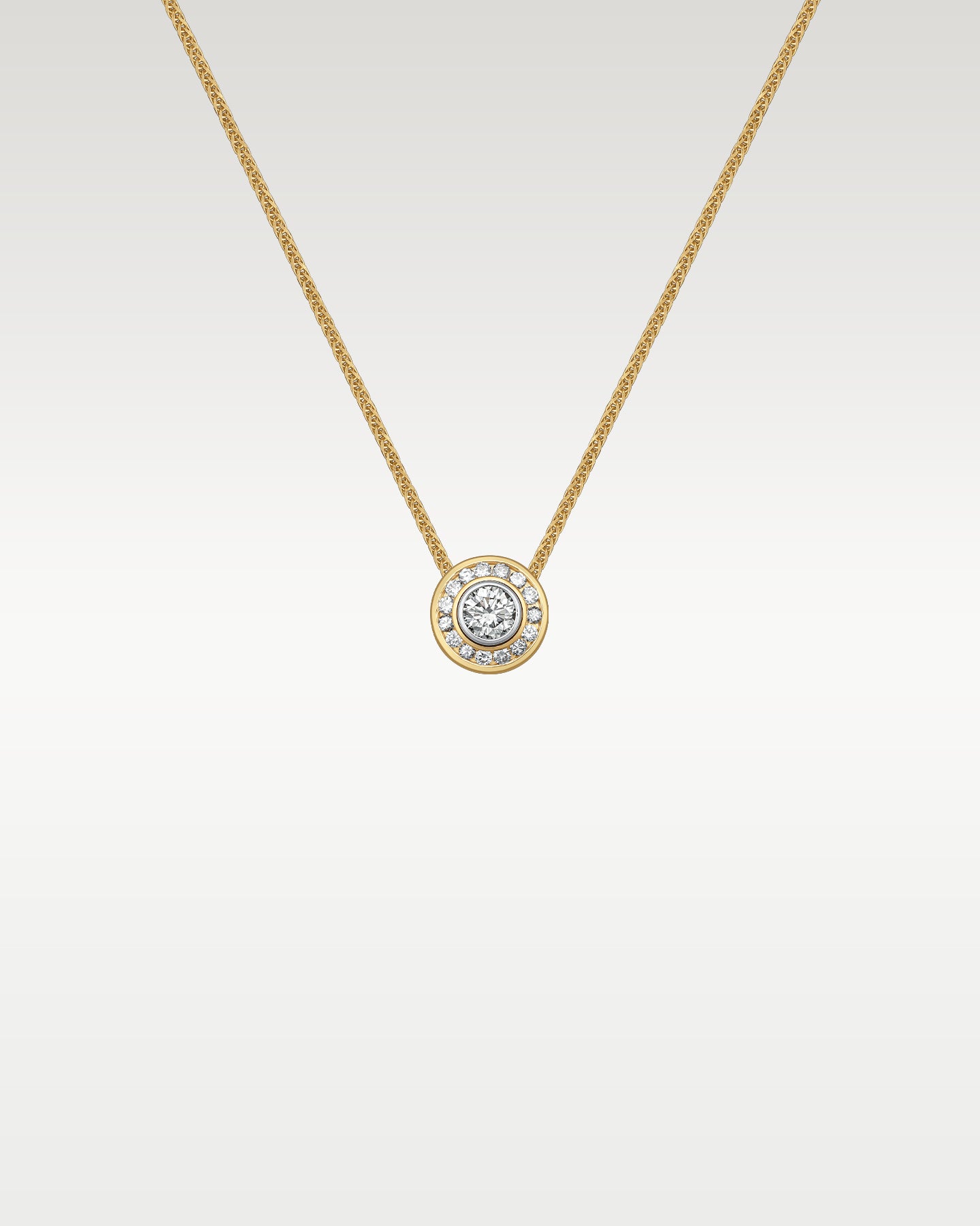 14k Yellow Gold Diamond Pendant | Frisco, Texas Jewelry Store