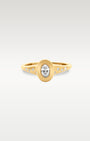 Yellow Gold Oval Diamond Signet Ring | Noah's Fine Jewelry Dallas, TX