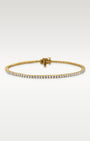 14k Yellow Gold Round Tennis Bracelet | Noah's Fine Jewelry Frisco, Texas