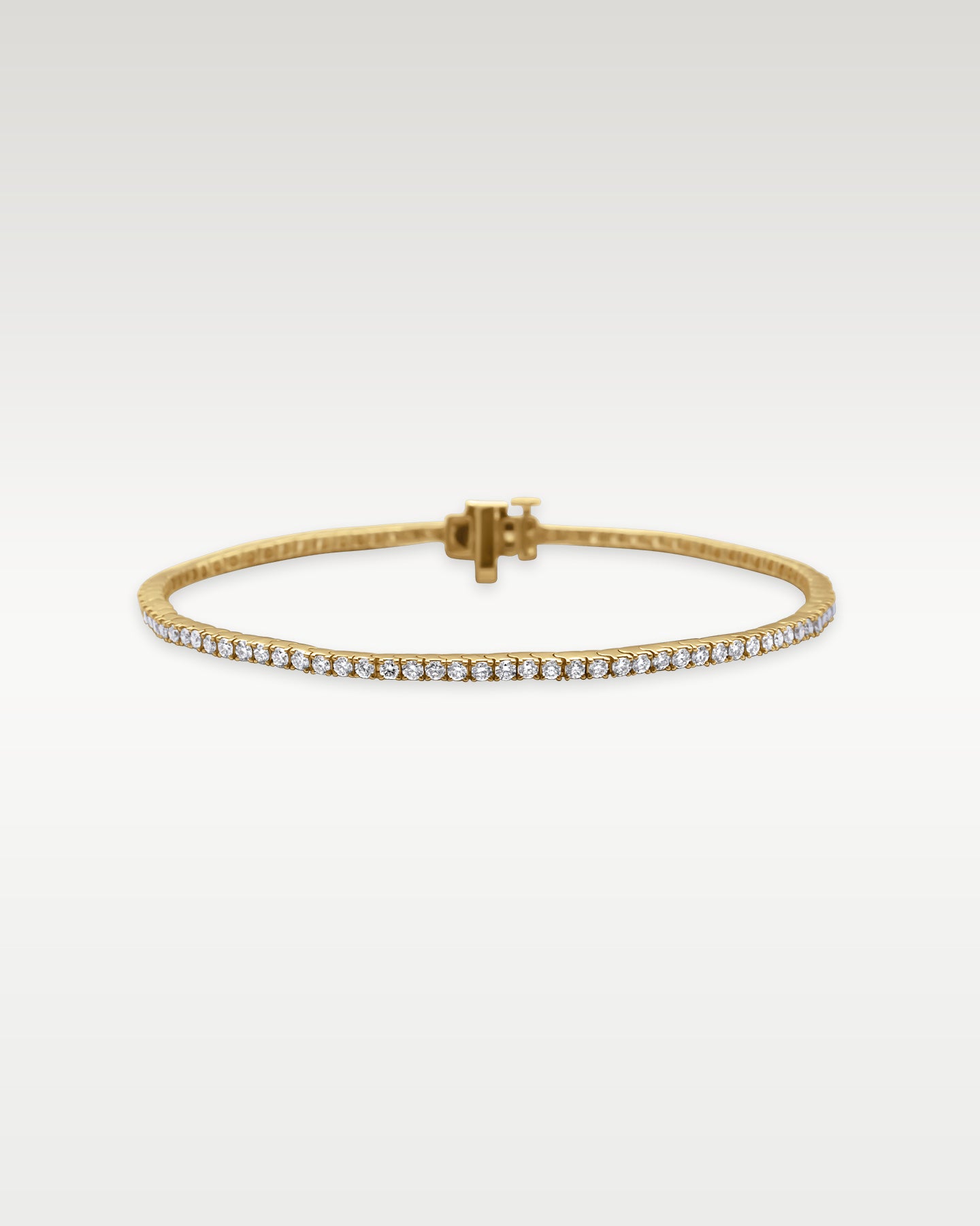 14k Yellow Gold Round Tennis Bracelet | Noah's Fine Jewelry Frisco, Texas