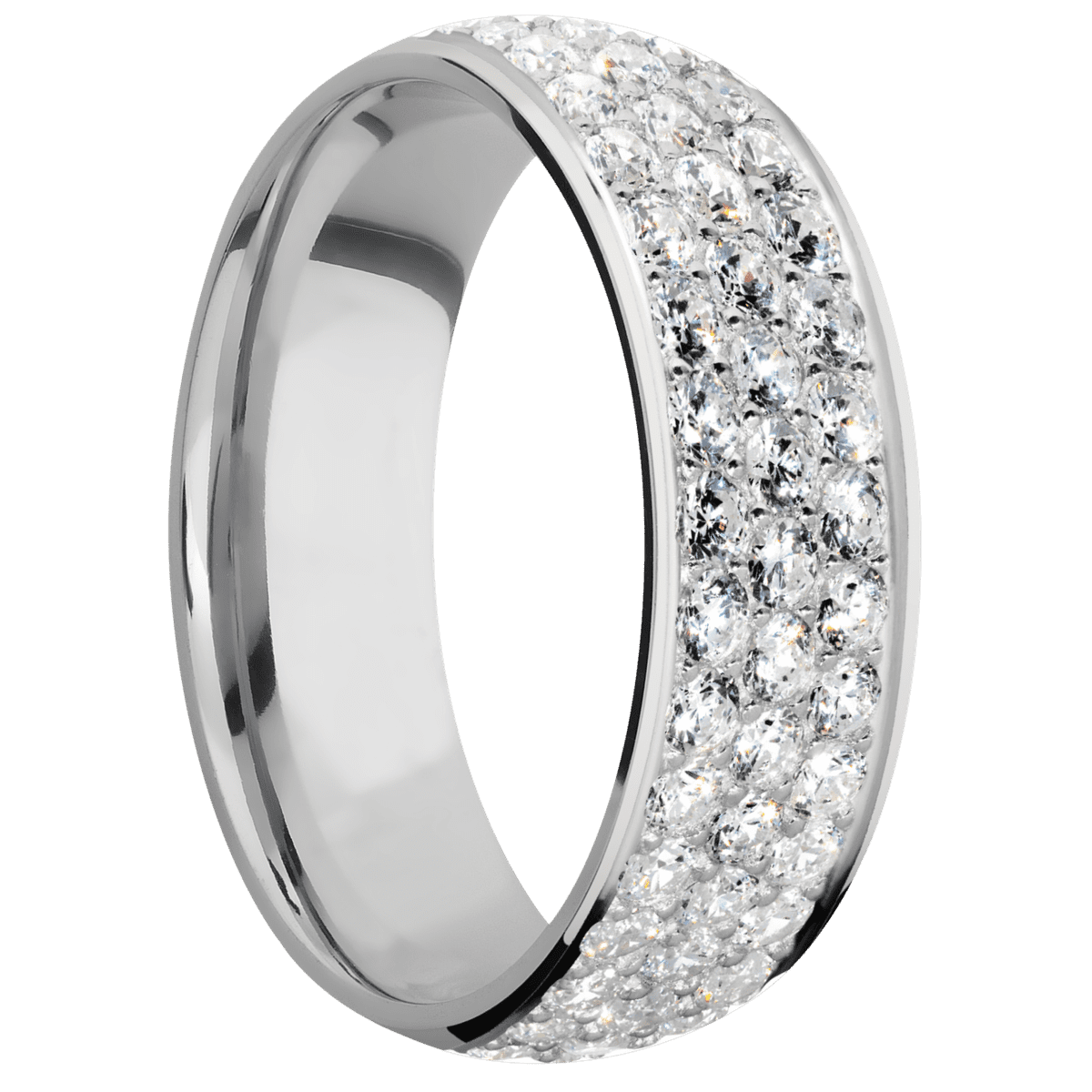 14K White Gold + Polish Finish