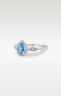 18K Gold Aquamarine & Pear Diamond Ring | Noah's Fine Jewelry Dallas, Texas