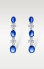 18K White Gold Pirani Sapphire & Diamond Earrings