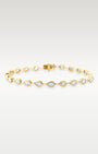 Yellow Gold Bezel Set Pear Diamond Tennis Bracelet | Noah's Fine Watches & Jewelry DFW