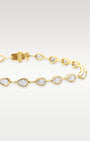 Yellow Gold Bezel Set Pear Diamond Tennis Bracelet | Noah's Fine Watches & Jewelry DFW