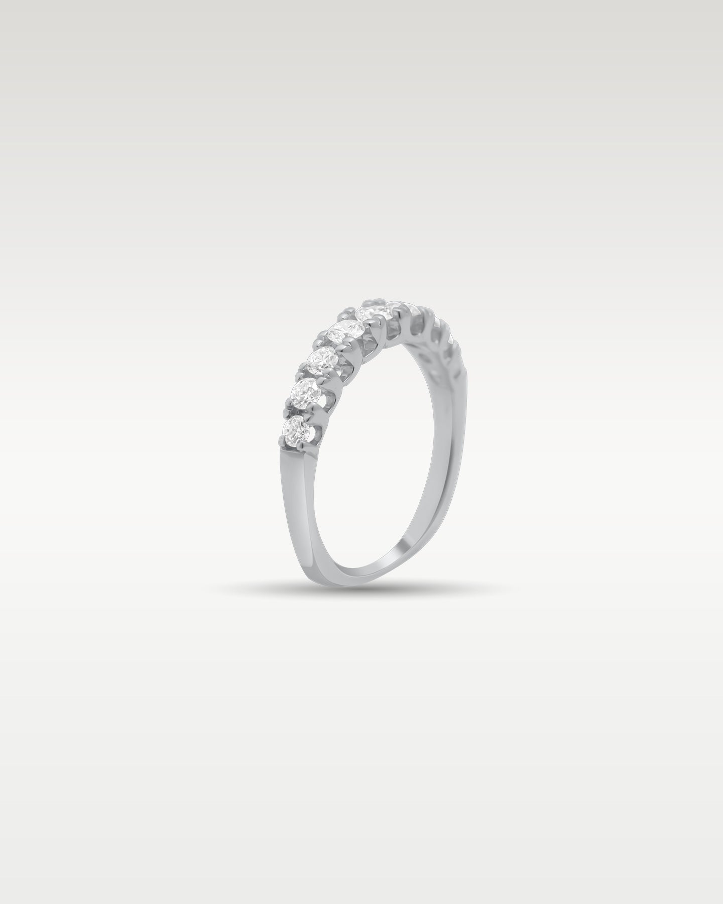 18k White Gold Diamond Line Band | Noah's Fine Jewelry Frisco, TX