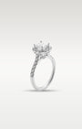 White Gold Halo Princess Cut Diamond Engagement Ring | Noah's Fine Jewelry and Watches