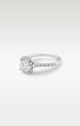 White Gold Halo Princess Cut Diamond Engagement Ring | Noah's Fine Jewelry and Watches