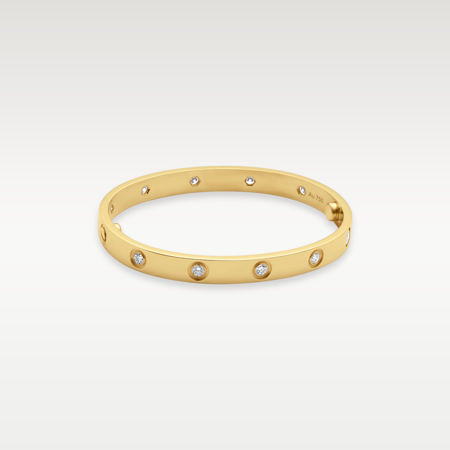 18k Yellow Gold Cartier Love Diamond Bracelet | Noah's Fine Jewelry DFW, Texas