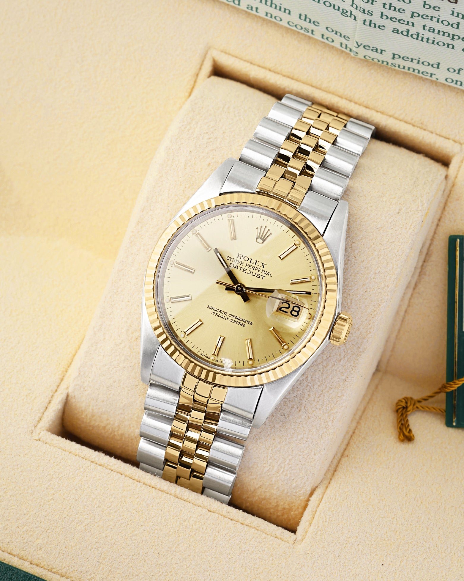 36mm vintage Rolex Datejust 36 16013 | Noah's Fine Watches & Jewelry Dallas