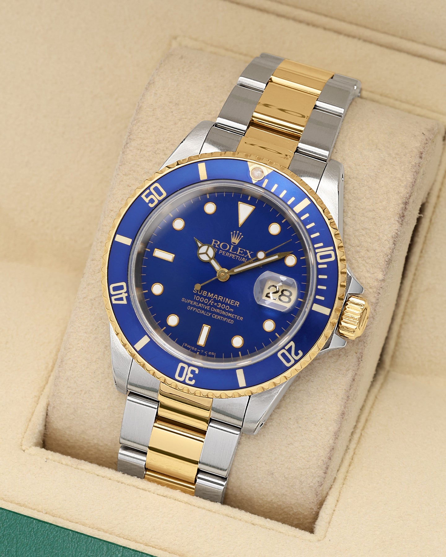 Vintage Bluesy Rolex Submariner Date 16613 | Noahs Fine Watches DFW
