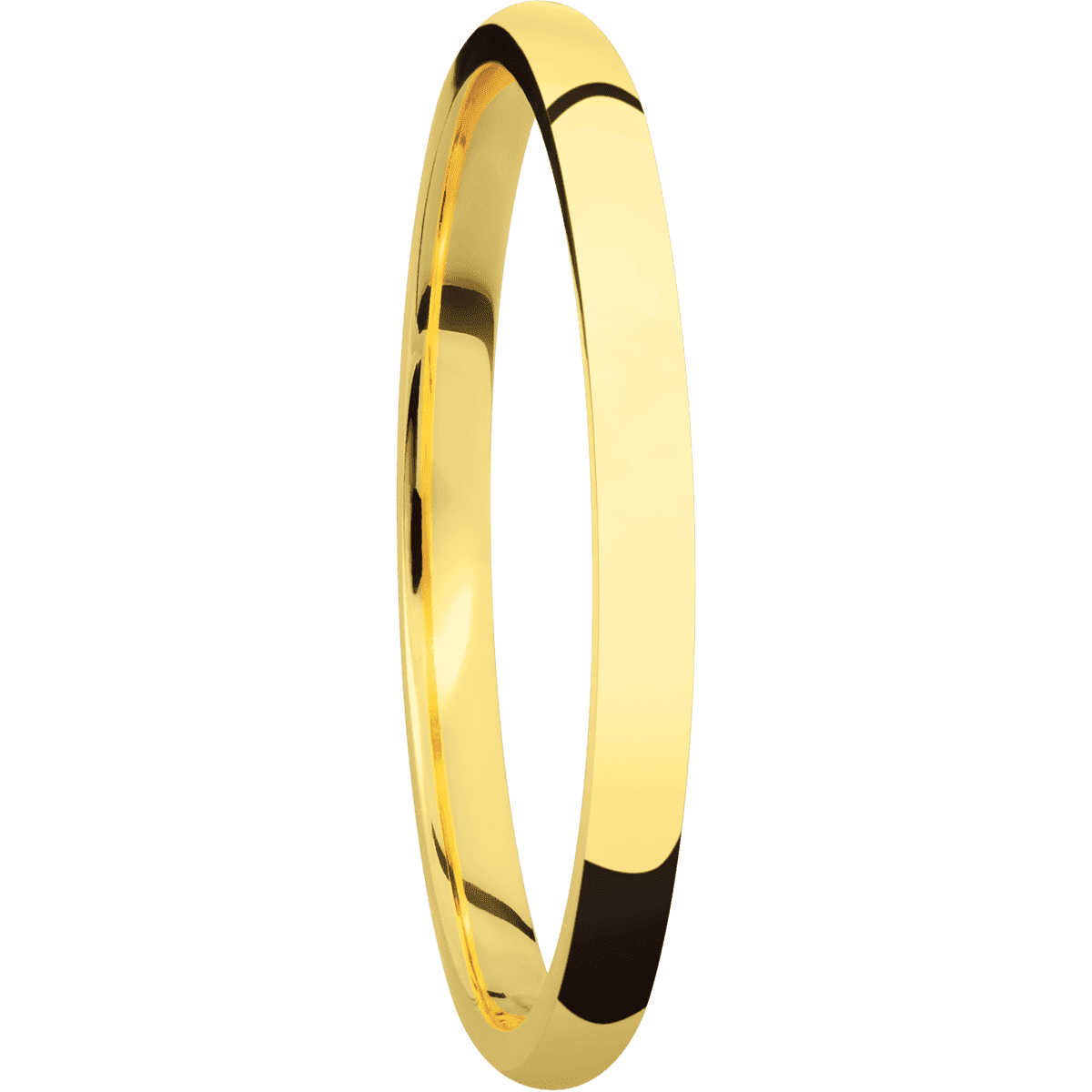 18K Yellow Gold + Polish Finish