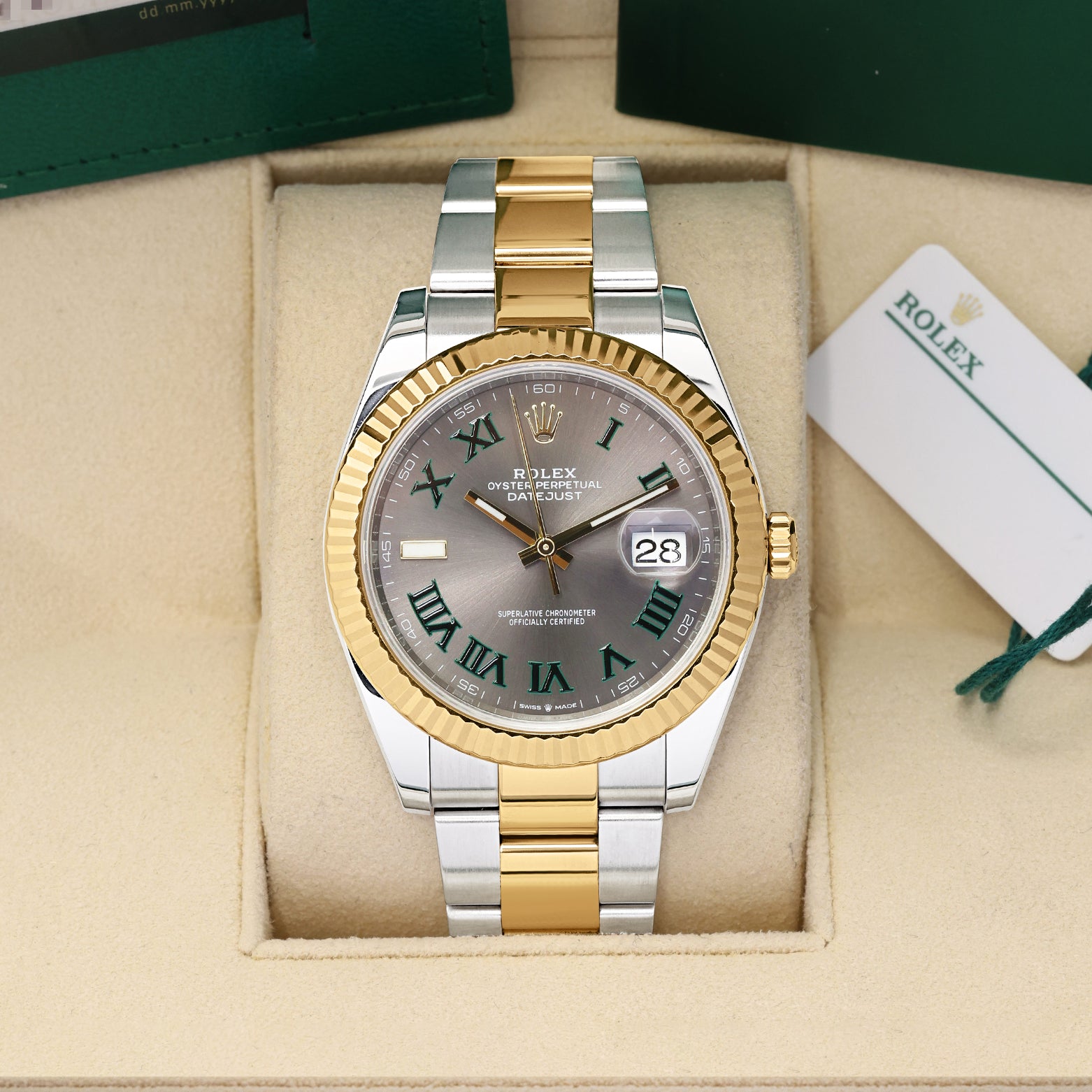 Wimbledon Rolex Datejust 41 126333 | Noah's Fine Watches & Jewelry Dallas