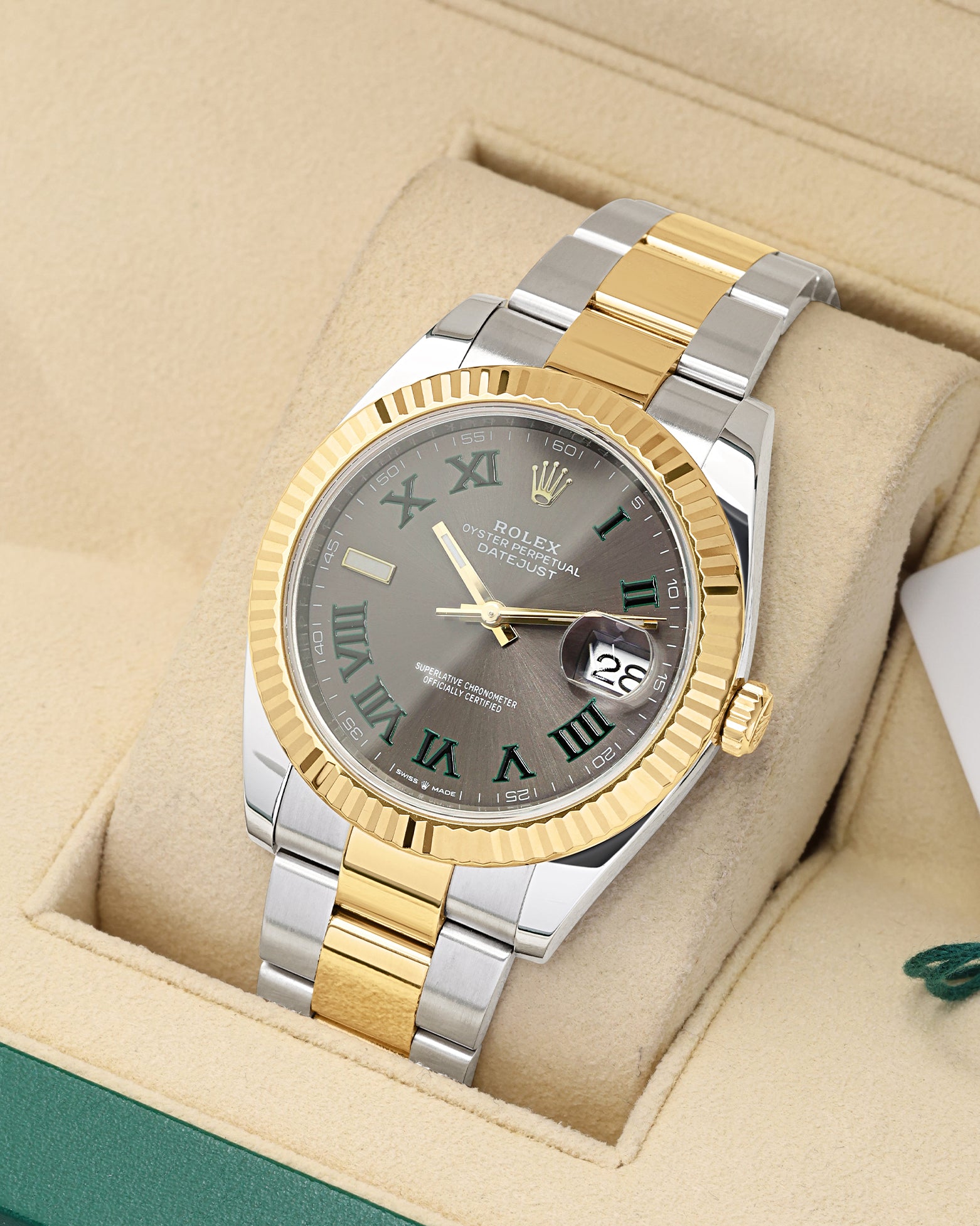 Wimbledon Rolex Datejust 41 126333 | Noah's Fine Watches & Jewelry Dallas