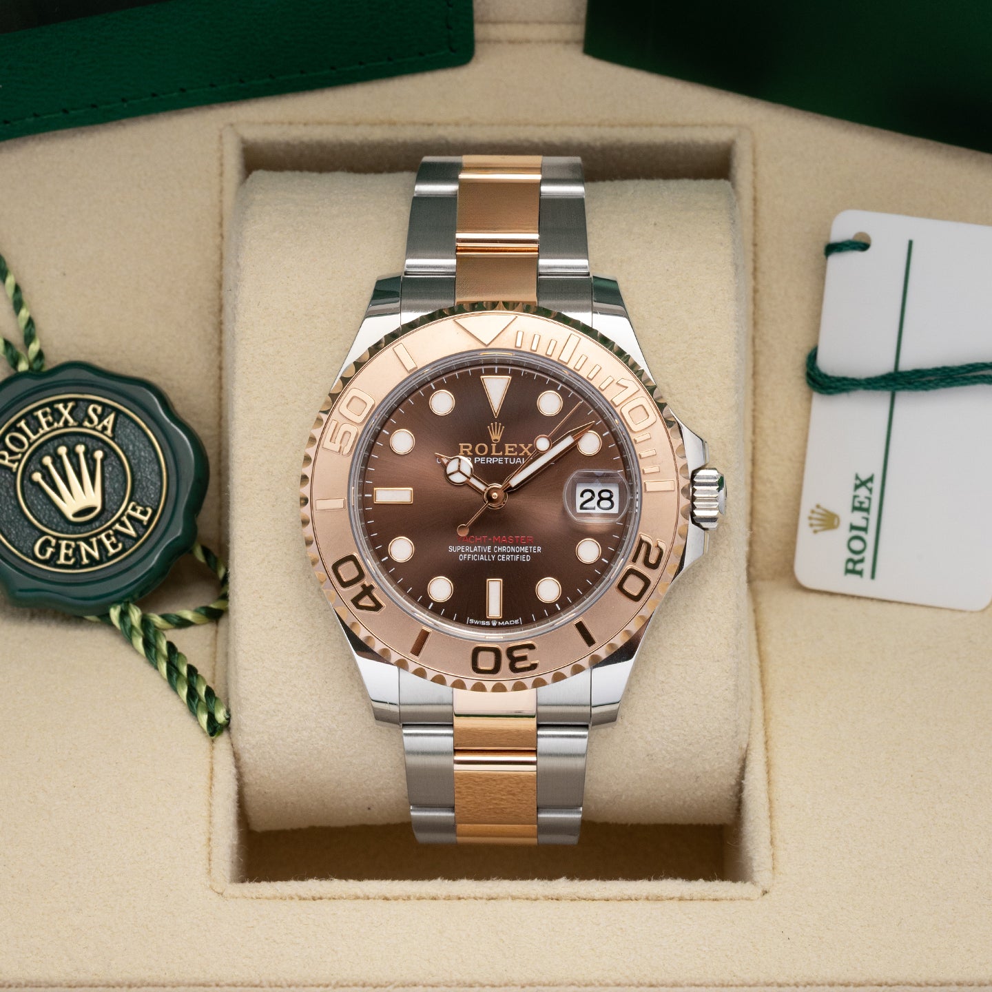 Chocolate dial Rolex Yacht-Master 37 268261 | Noahs Fine Watches & Jewelry