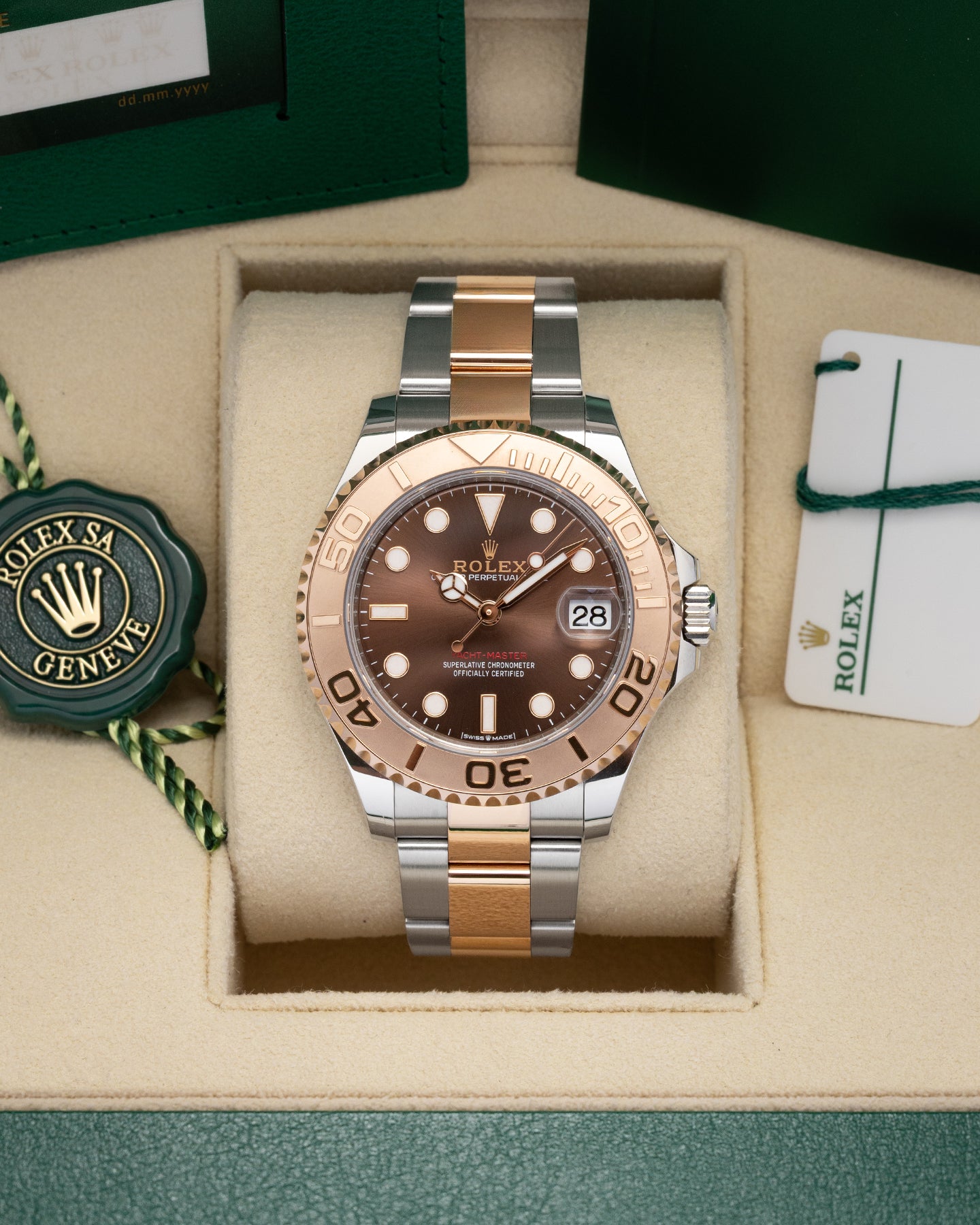 Chocolate dial Rolex Yacht-Master 37 268261 | Noahs Fine Watches & Jewelry