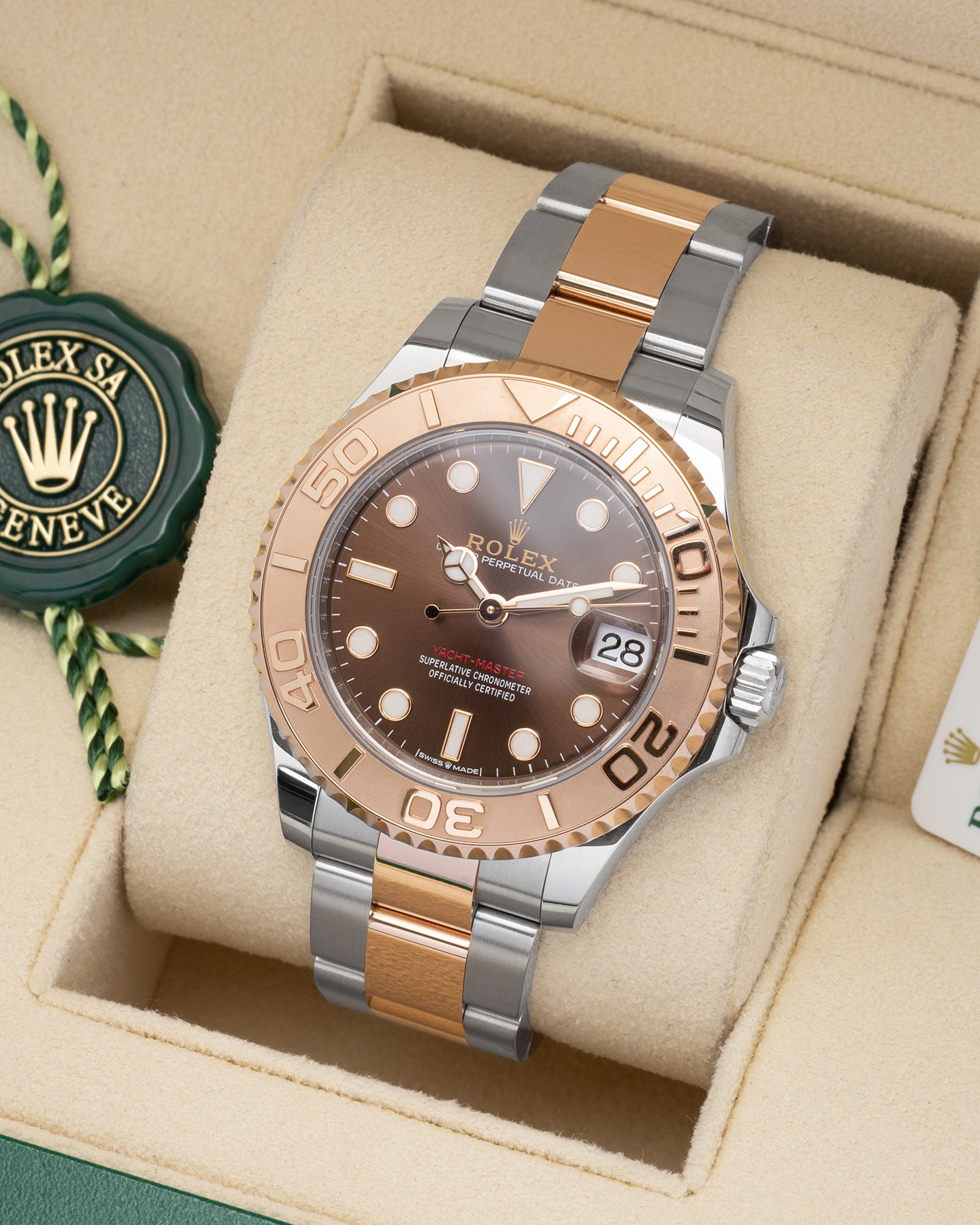 Chocolate dial Rolex Yacht-Master 37 268261 | Noahs Fine Watches & Jewelry