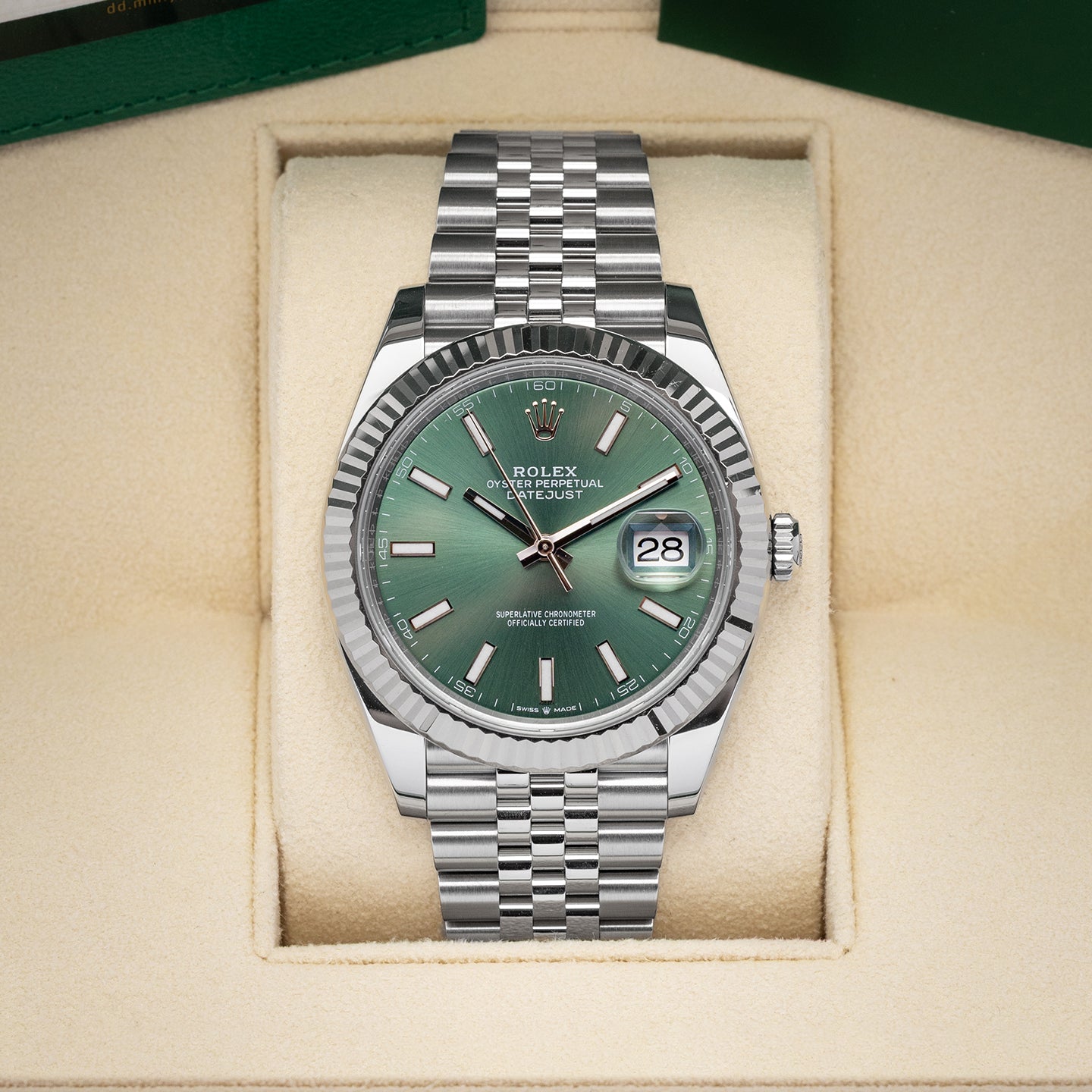 Mint Green Rolex Datejust 41 126334 | Noahs Fine Watches & Jewelry