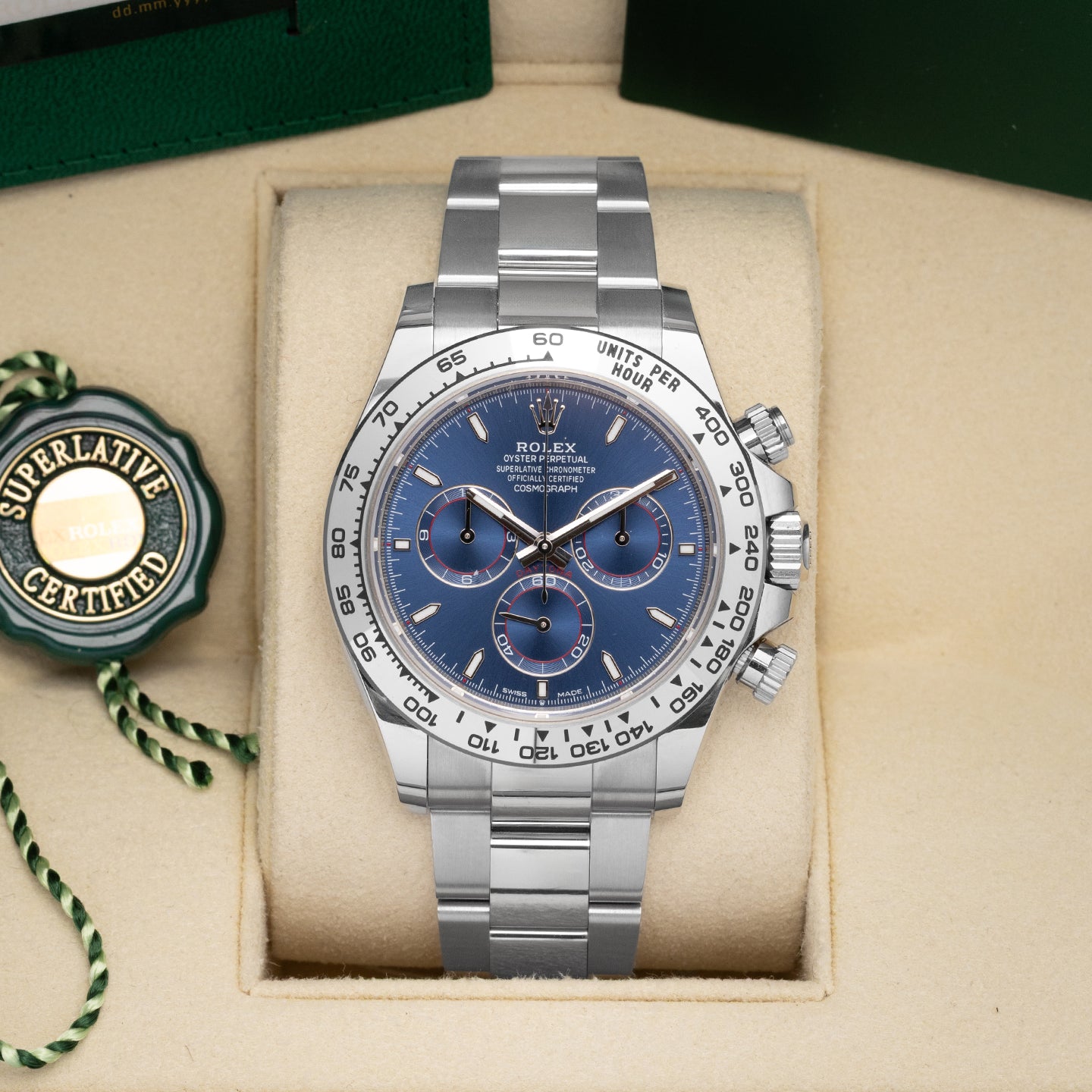 Blue Rolex Cosmograph Daytona 126509 | Noahs Fine Watches & Jewelry TX