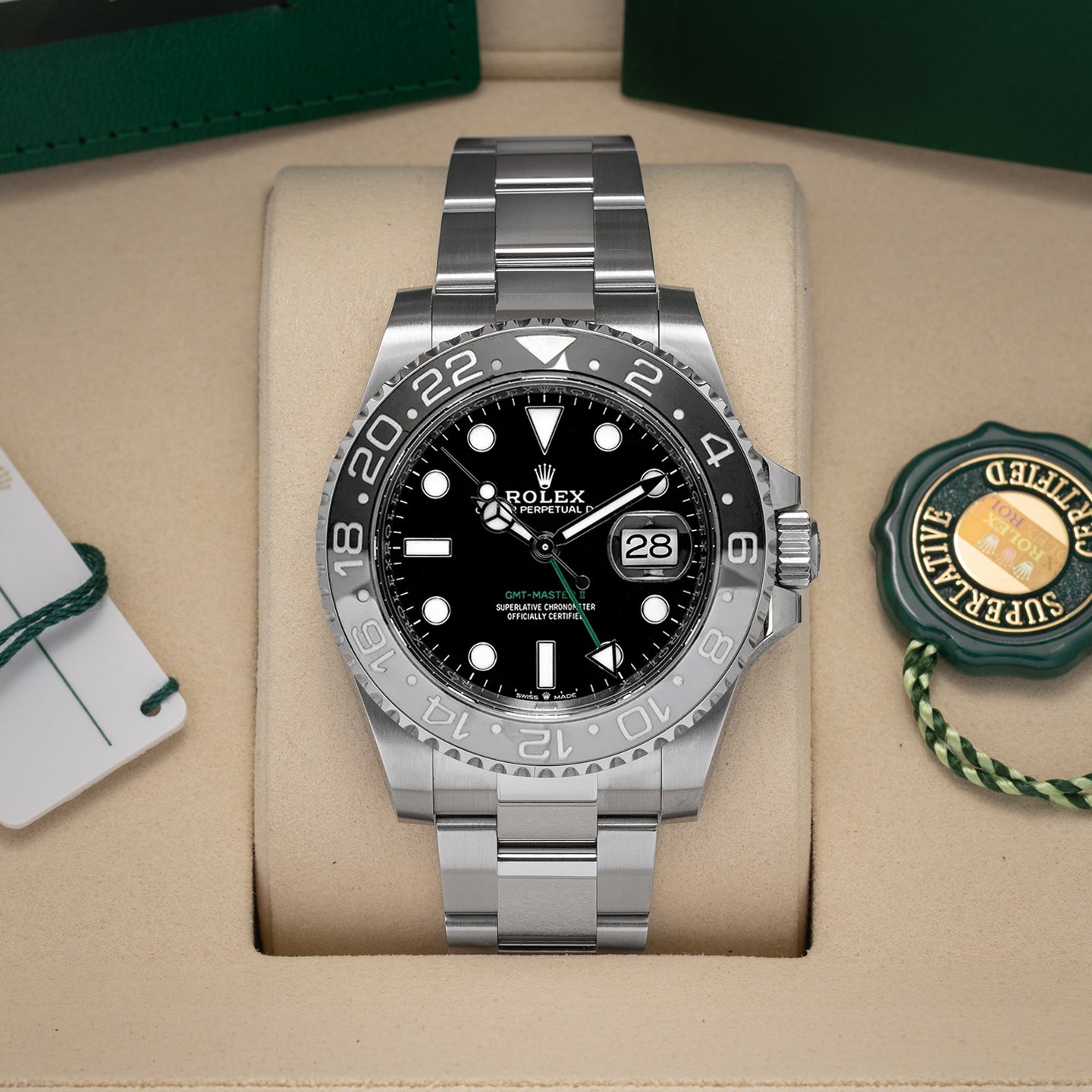 Bruce Wayne Rolex GMT-Master II 126710GRNR | Noahs Fine Jewelry & Watches TX