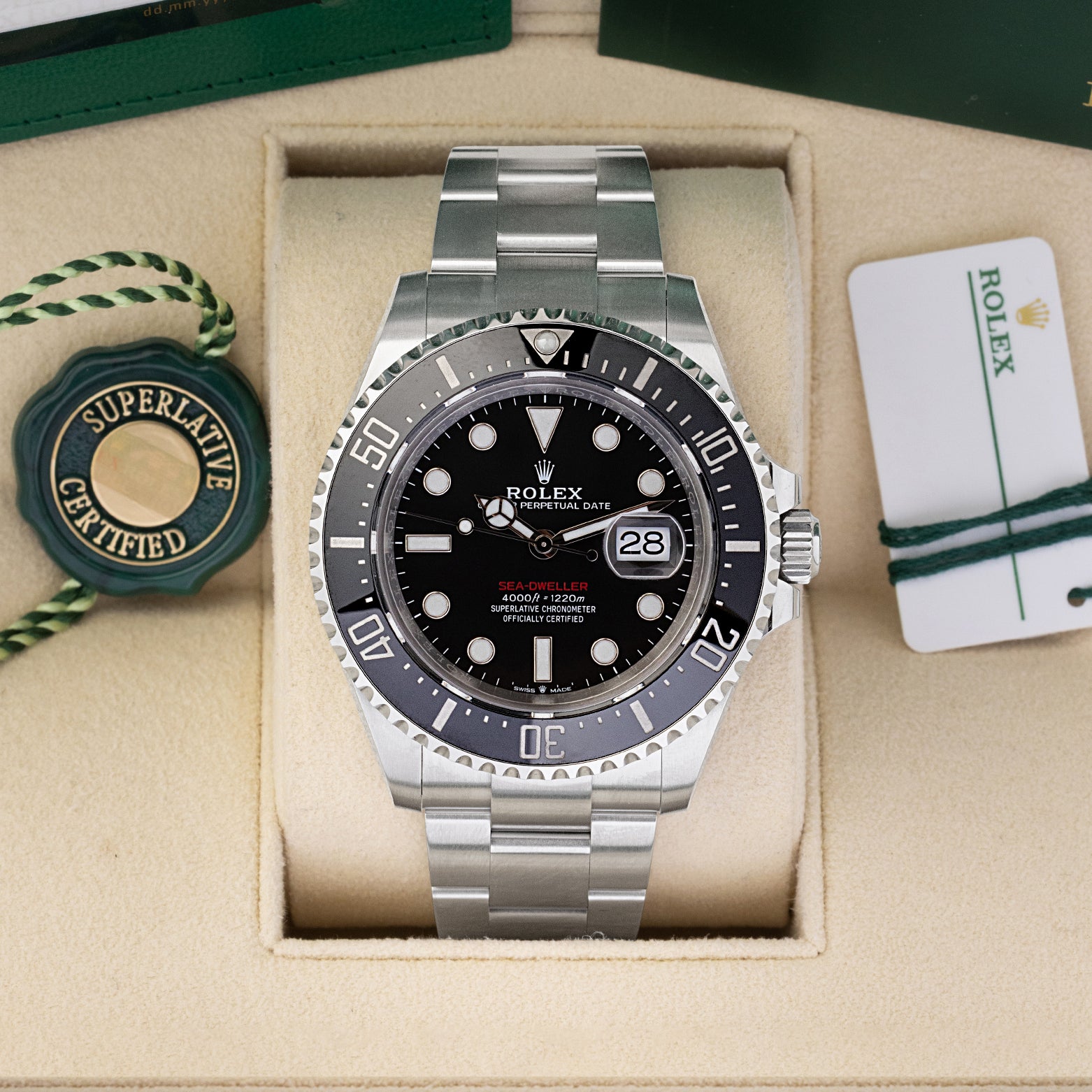 black dial Rolex Sea-Dweller SD43 126600 | Noah's Fine Watches & Jewelry Dallas