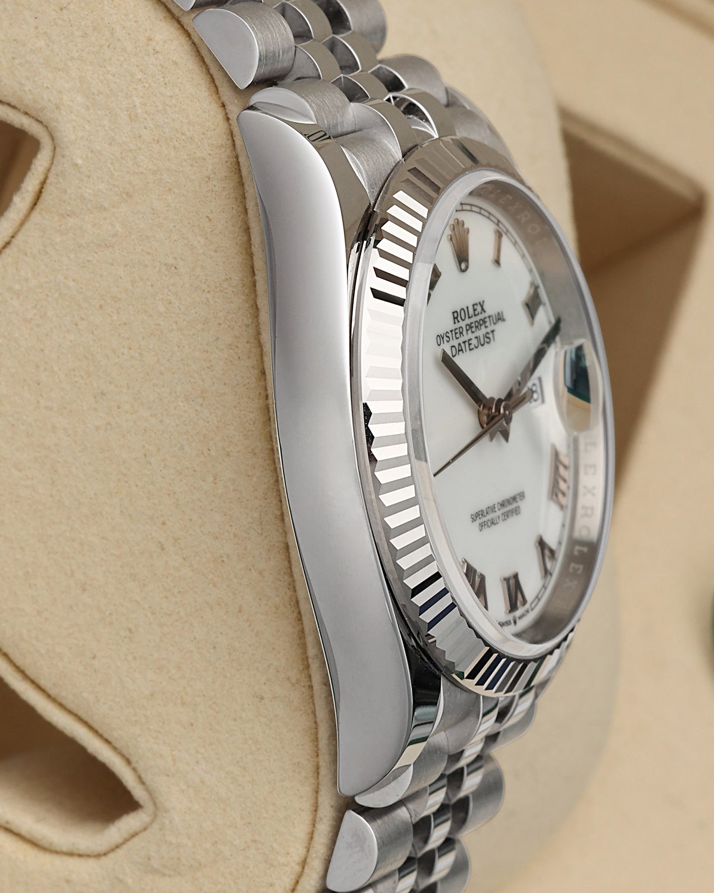 White Roman Rolex Datejust 36 126234 | Noahs Fine Watches & Jewelry TX
