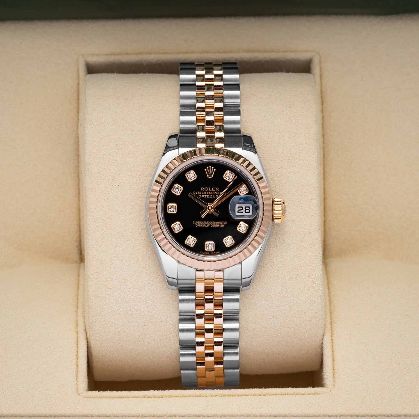 Two Tone Rose Gold Rolex Datejust 179171 | Noahs Fine Watches and Jewelry