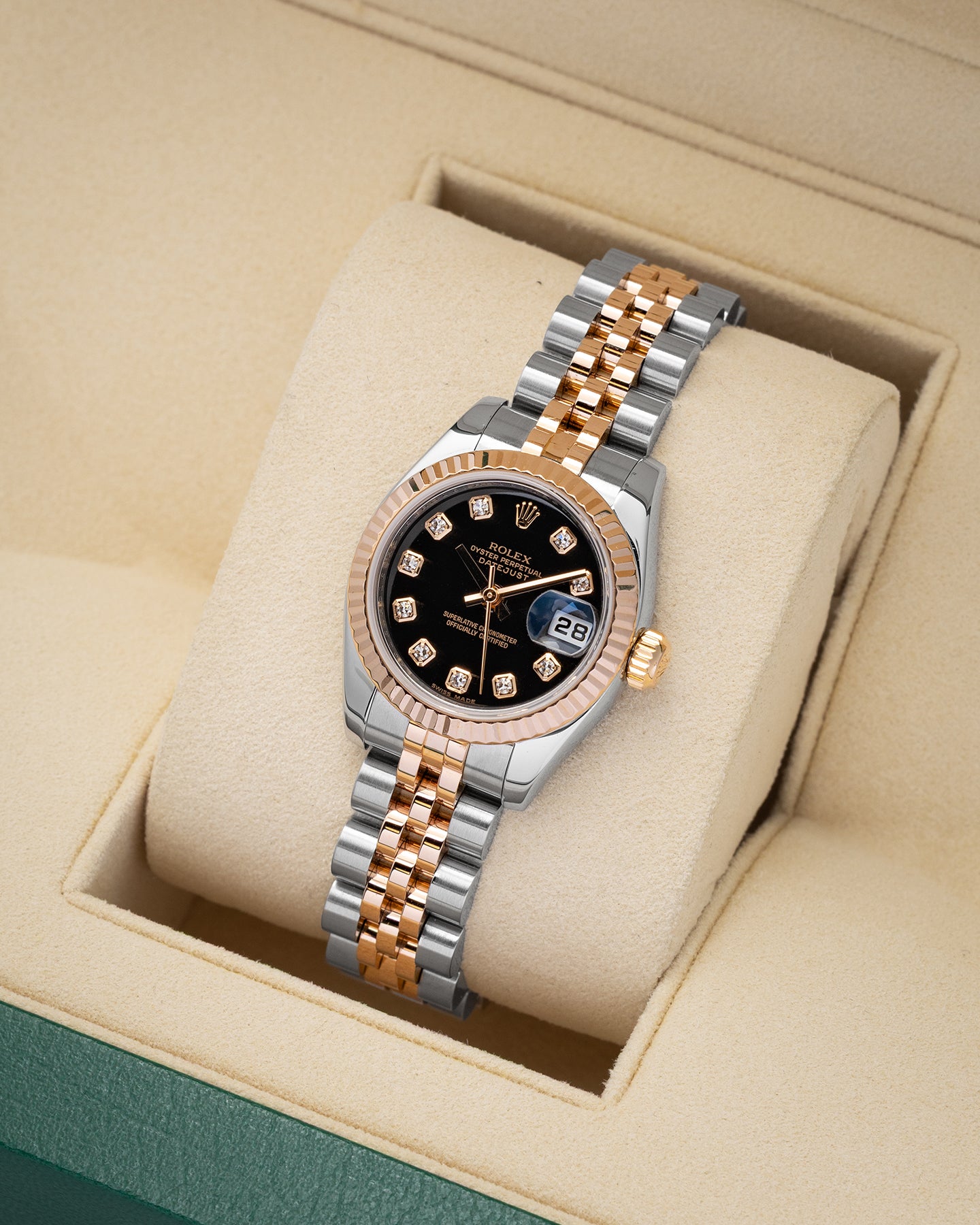 Two Tone Rose Gold Rolex Datejust 179171 | Noahs Fine Watches and Jewelry